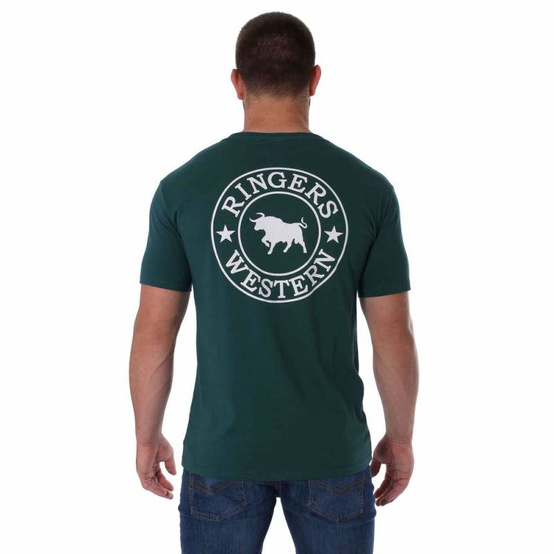 Ringers Western Signature Bull Mens Classic T Shirt Alpine