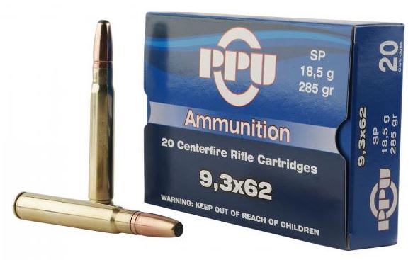 PPU 9.3x62 285gr Soft Point