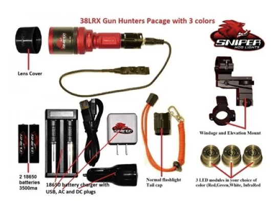 SNIPER HOG 38LRX Hog Light Kit 5 Colour