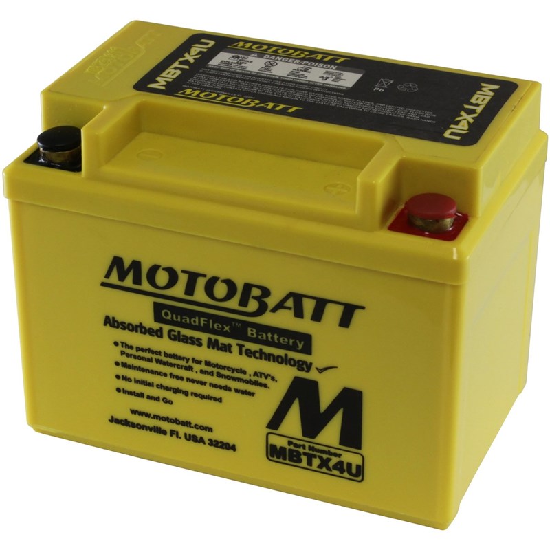 Mbtx4u 12v Motobatt Battery 5991