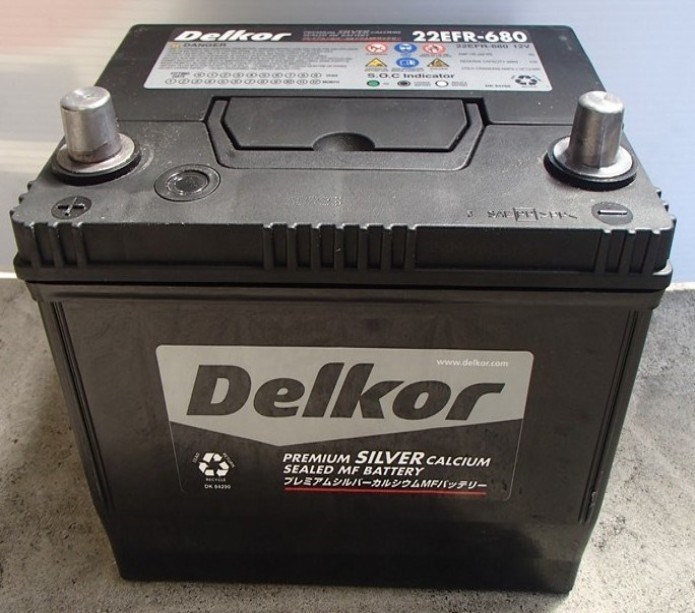 22EFR680 Silver Calcium Delkor Battery 22EFR680 Silver Calcium Delkor Battery